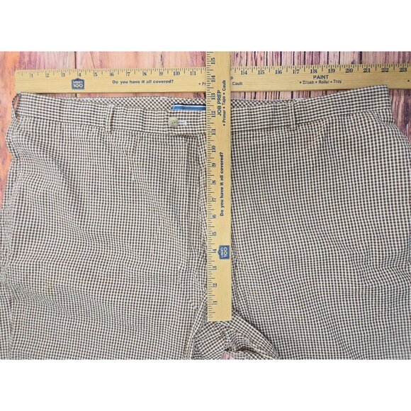 Peter Millar Mens Brown Check Shorts Size 44 - Picture 4 of 5